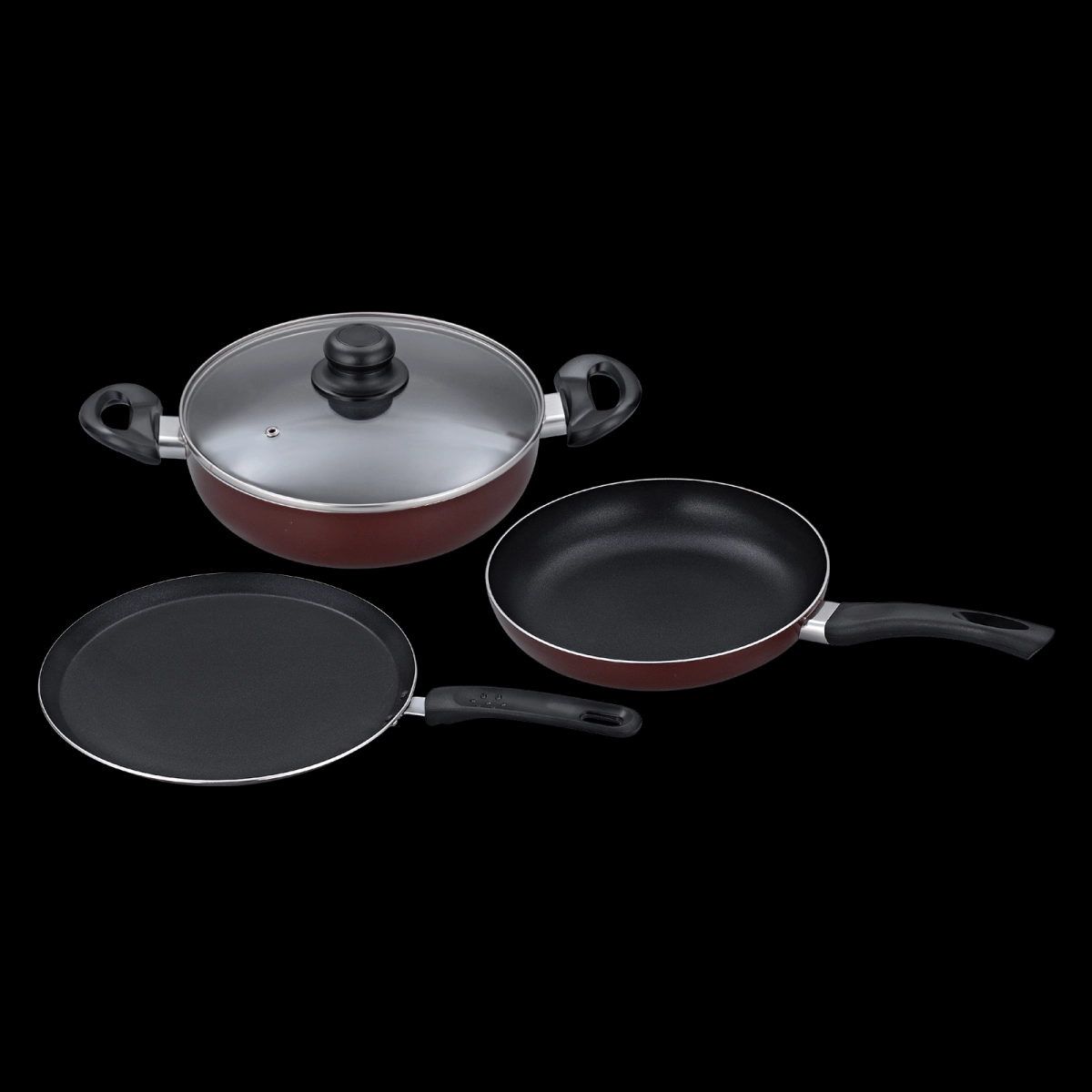 Non stick best sale cooker set price