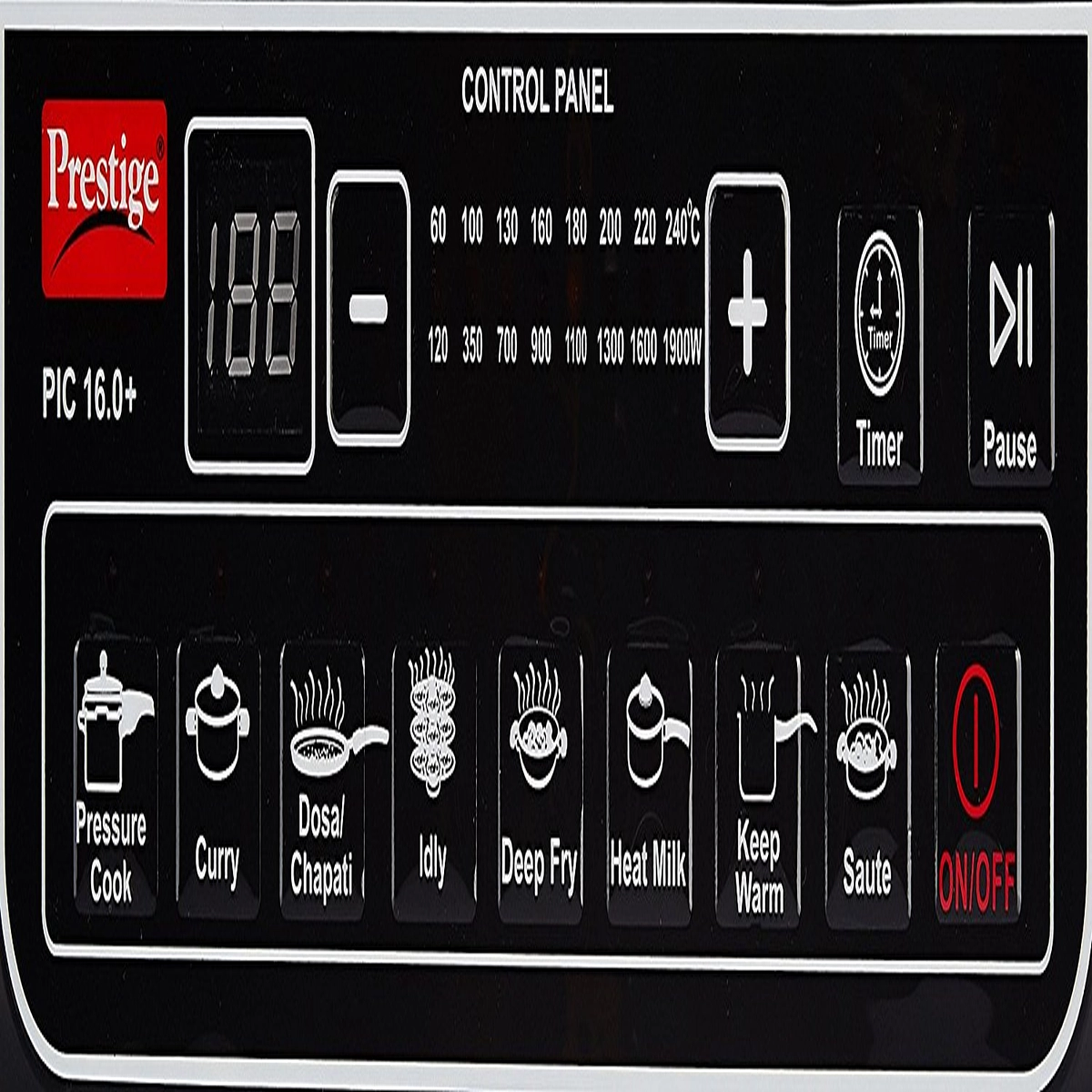 Prestige induction best sale cooker 1900 watt