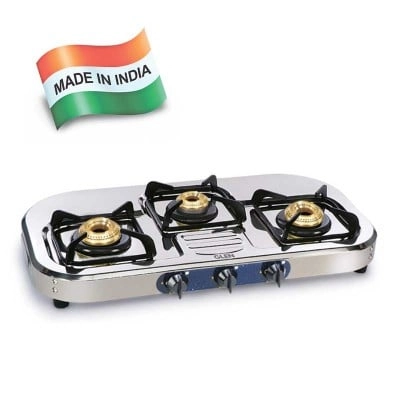 Glen gas stove outlet 3 burner stainless steel