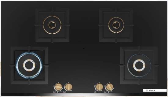 Bosch PNF9B6G20I 90 cm triple-ring built-in gas hob