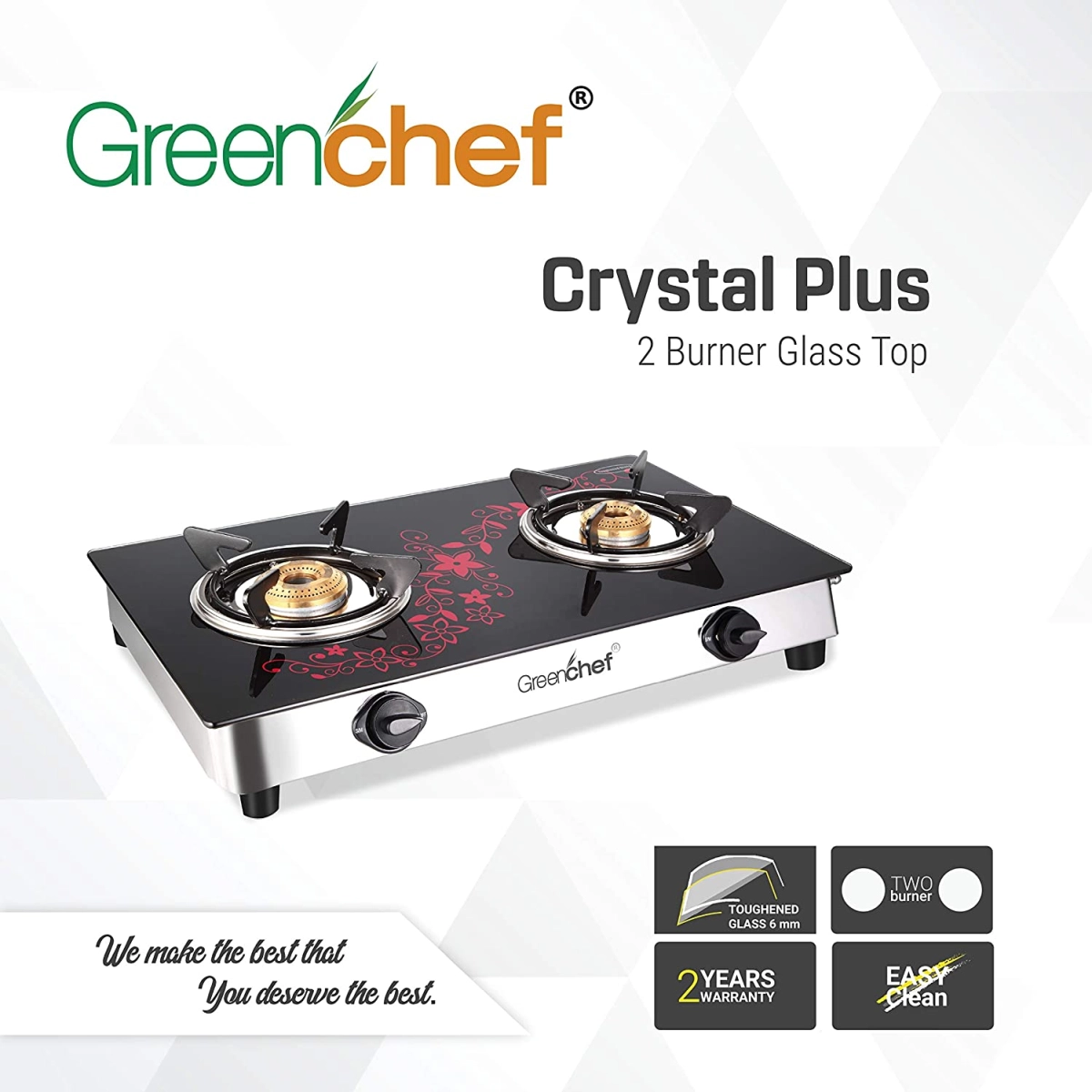 best glass top stove 2 burner