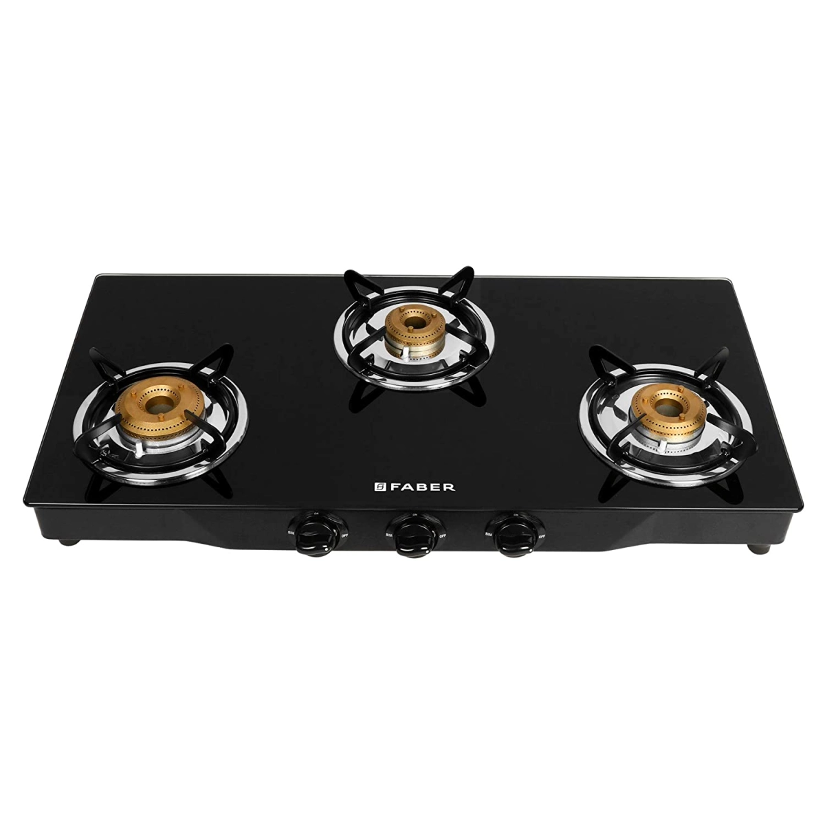 Three Burner Glass Top Stoves - Glass Cook Top Pearl Digital Gas Stove SU-3B-355  Manufacturer from New Delhi