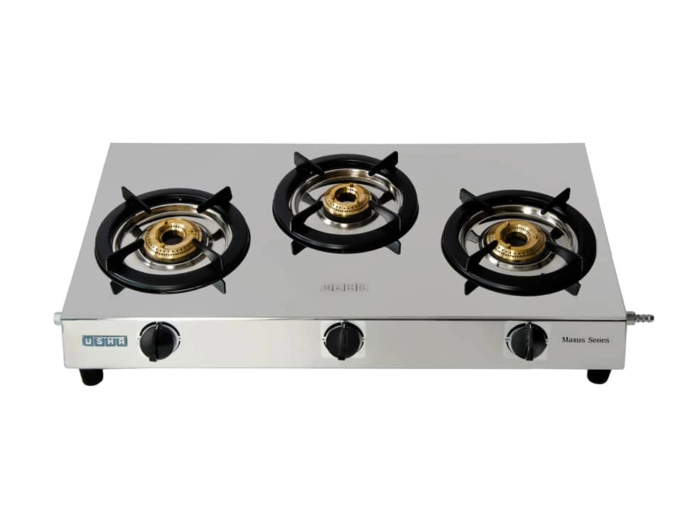 Usha gas stove 3 burner deals automatic