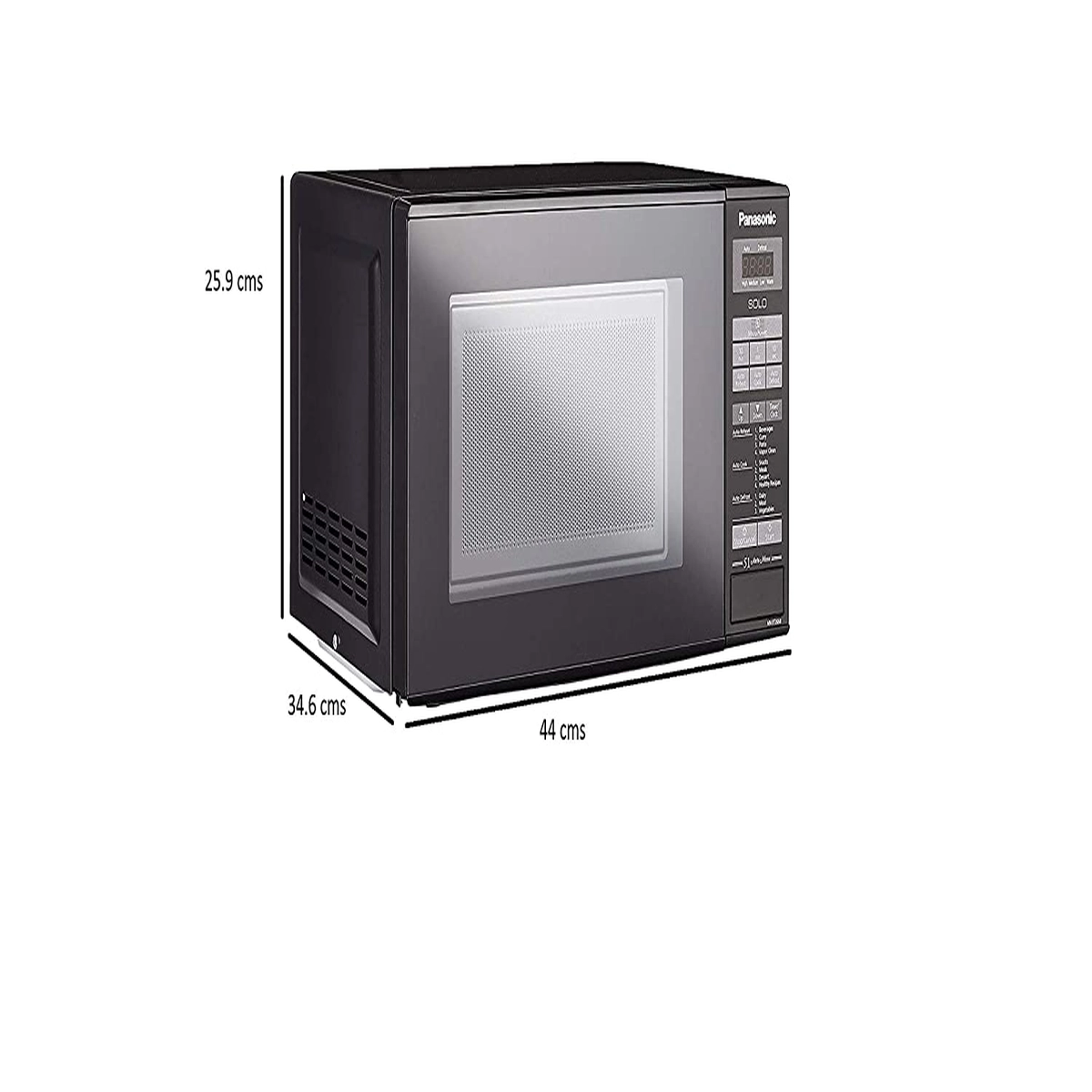 panasonic 20 l solo microwave oven nn st266bfdg black