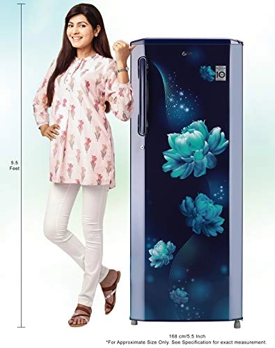 LG 270 L 3 Star Inverter Direct-Cool Single Door Refrigerator (GL-B281BSCX,  Scarlet Charm, Moist 'N' Fresh, 2022 Model) : : Home & Kitchen