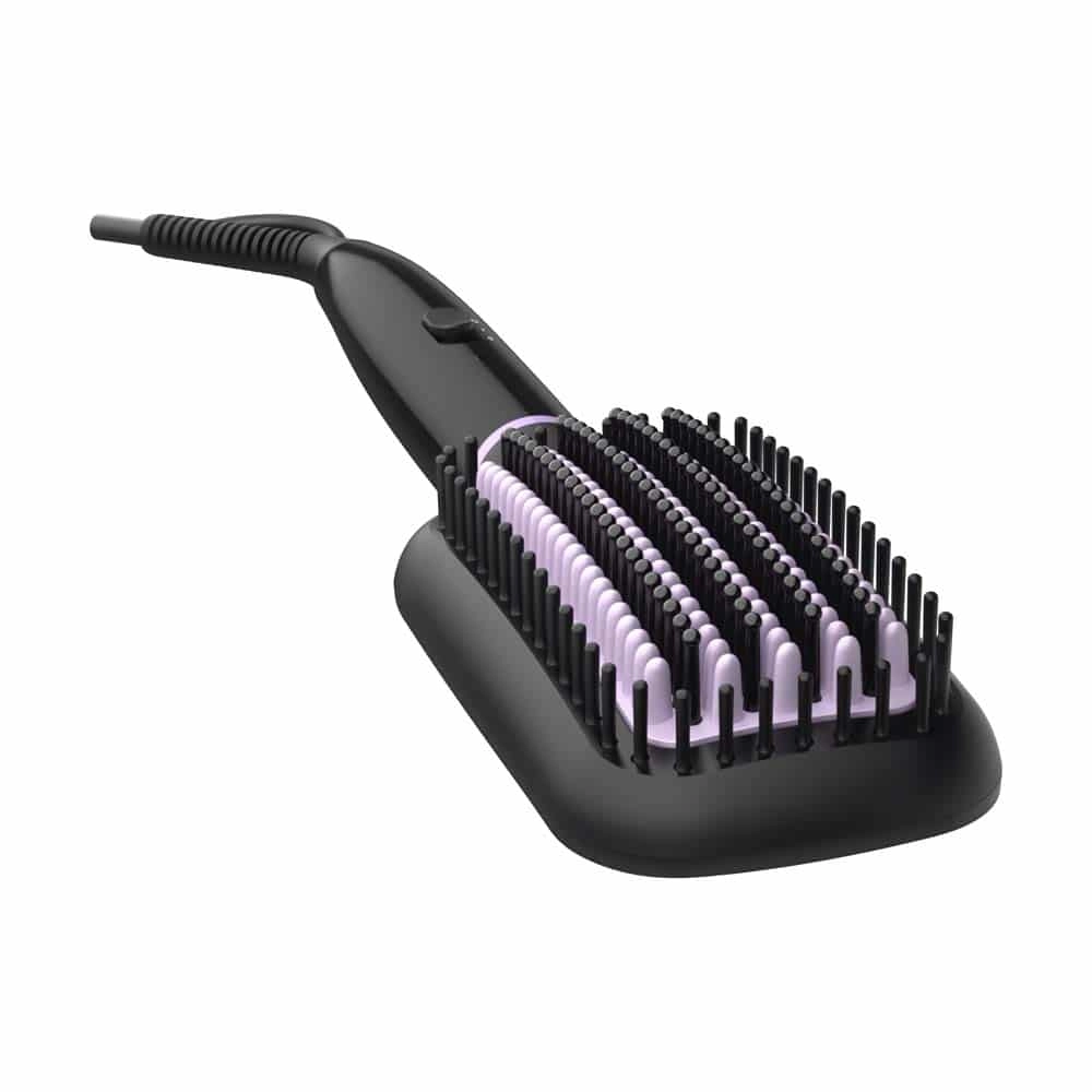 Heated clearance smoothing brush