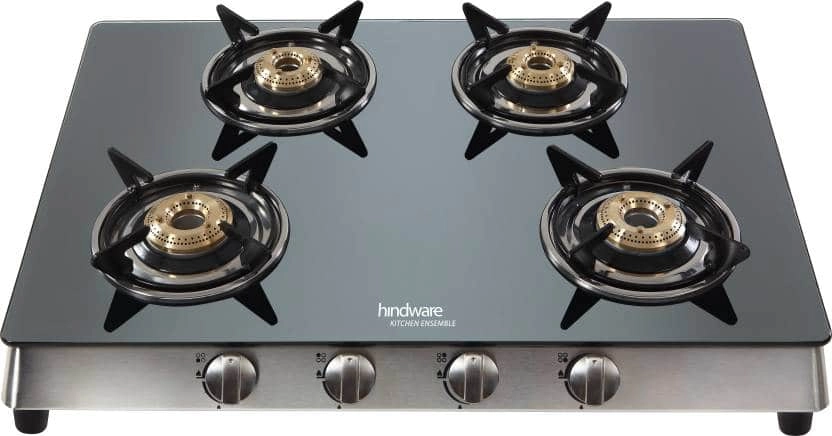 Hindware four burner store gas stove