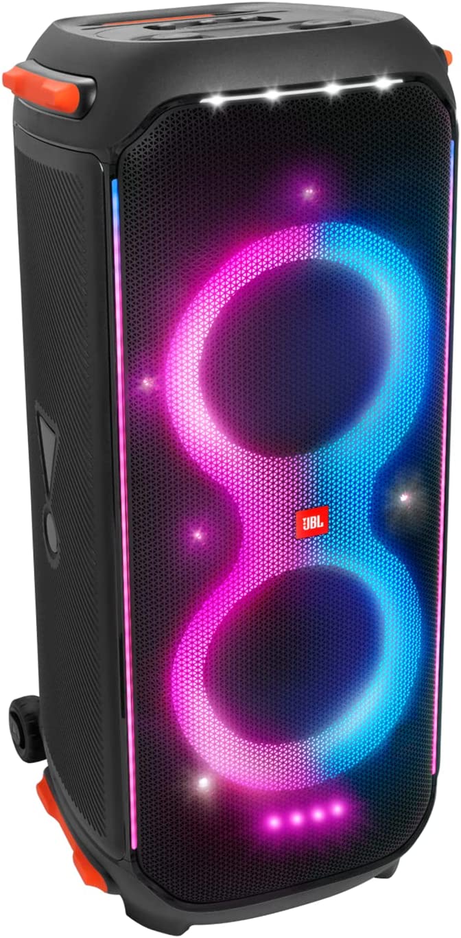 JBL PartyBox On-The-Go Portable Party Speaker with Built-in  Lights Black (Renewed) (with Microphone) : Electronics
