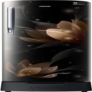 LG 185 L 5 Star Inverter Direct-Cool Single Door Refrigerator (GL-D201AERU,  Ebony Regal, Base stand with drawer) : : Home & Kitchen