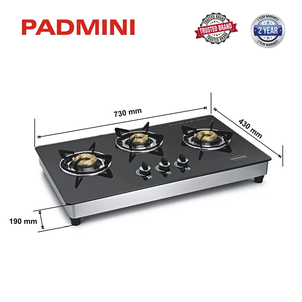 padmini 3 burner gas stove