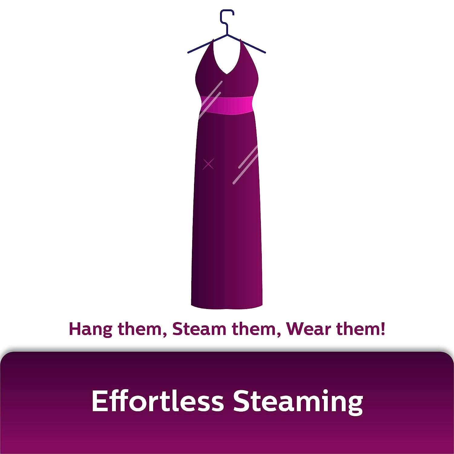 Philips Handheld Garment Steamer GC360/30 Vertical & Horizontal Steaming