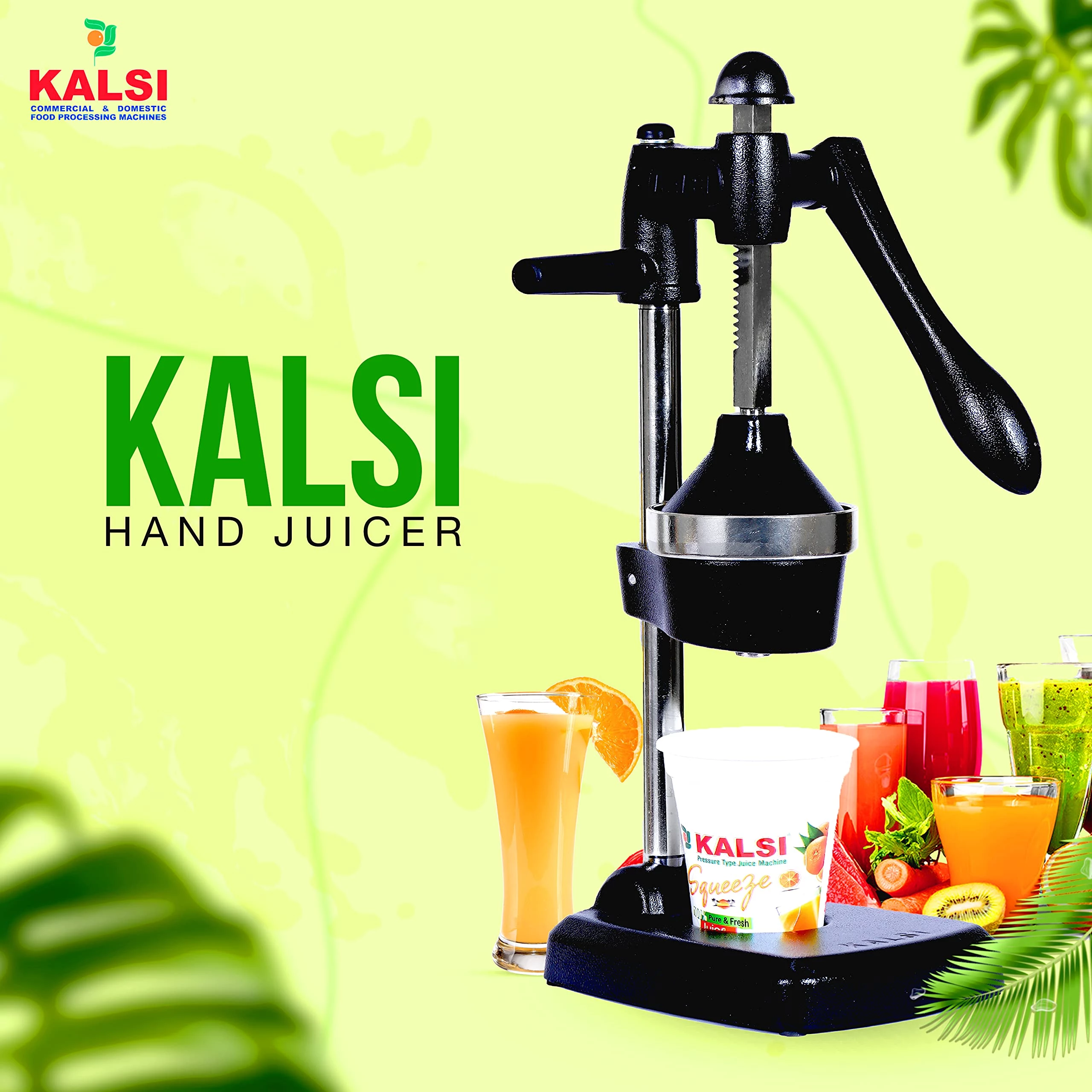 Hand press juicer outlet machine