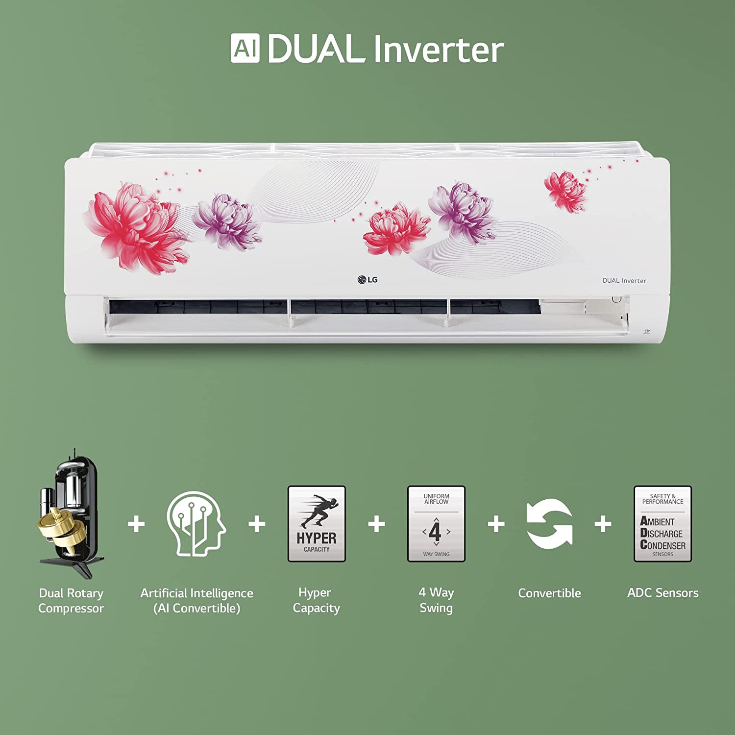 lg split ac inverter 1.5 ton 5 * ps q19 fnzf