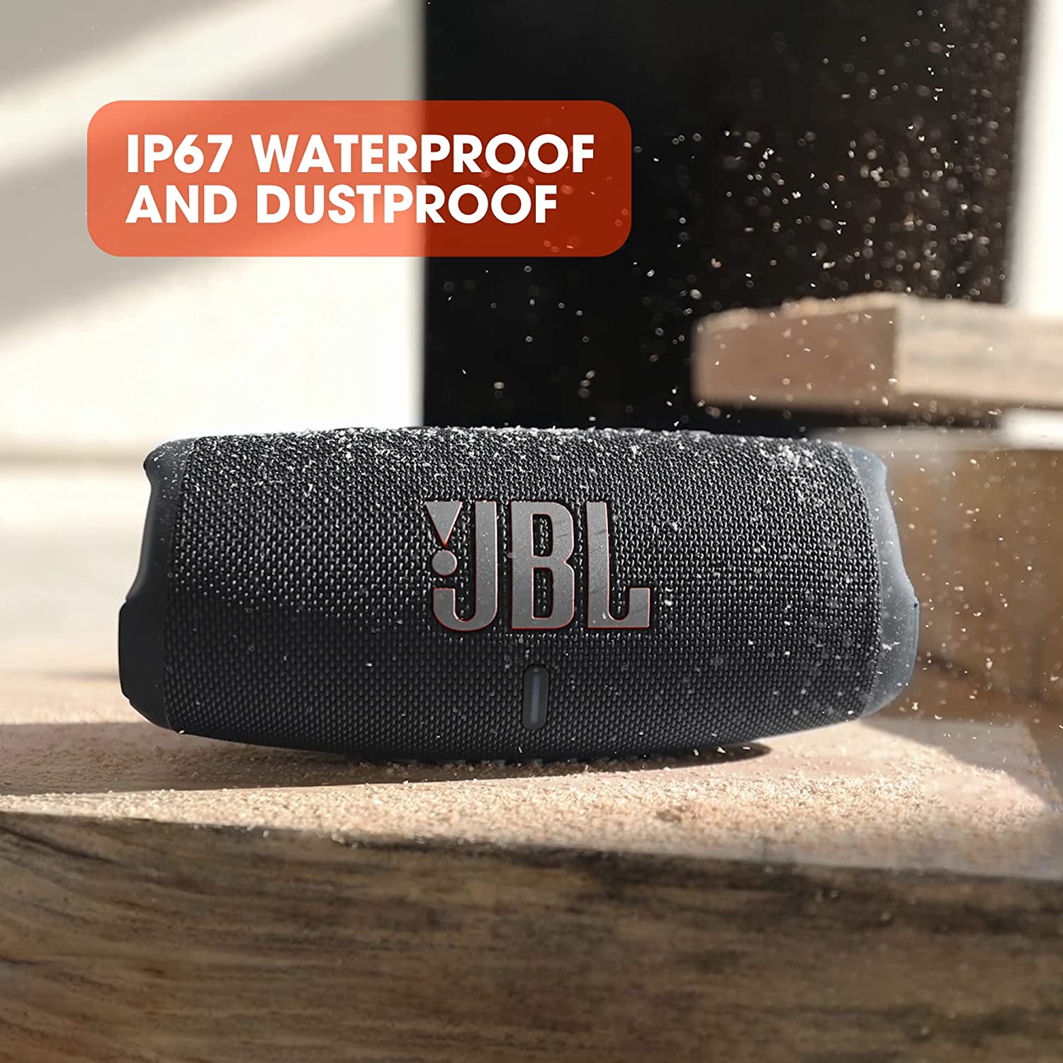 JBL Charge 5 Portable Wireless Bluetooth Speaker with IP67 Waterproof and  USB Charge Out - Black (Renewed)