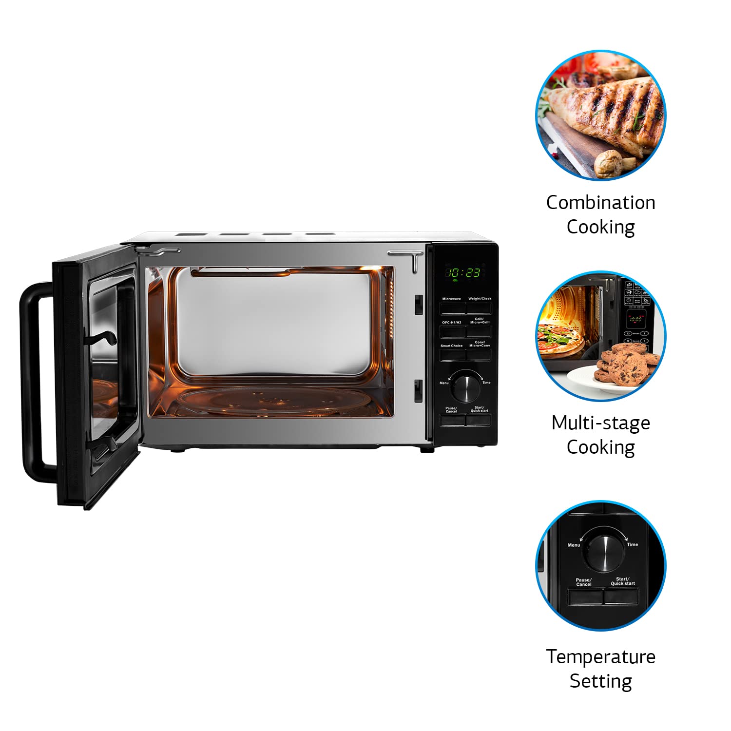 New Mini Oven Microwave Oven L201B 20L Convection Oven Sterilization  Function Flat Intelligent Micro-bake Integration 오븐