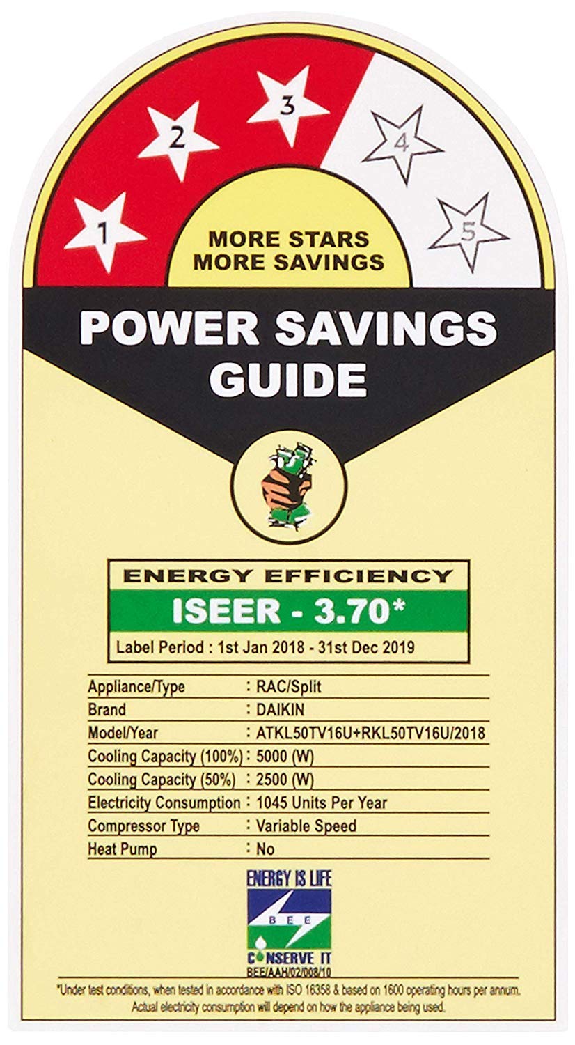 daikin atkl50tv16u 1.5 ton inverter split ac