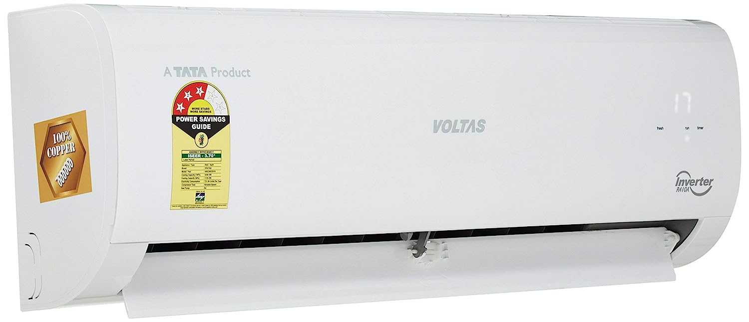 voltas 1 ton 3 star non inverter split ac