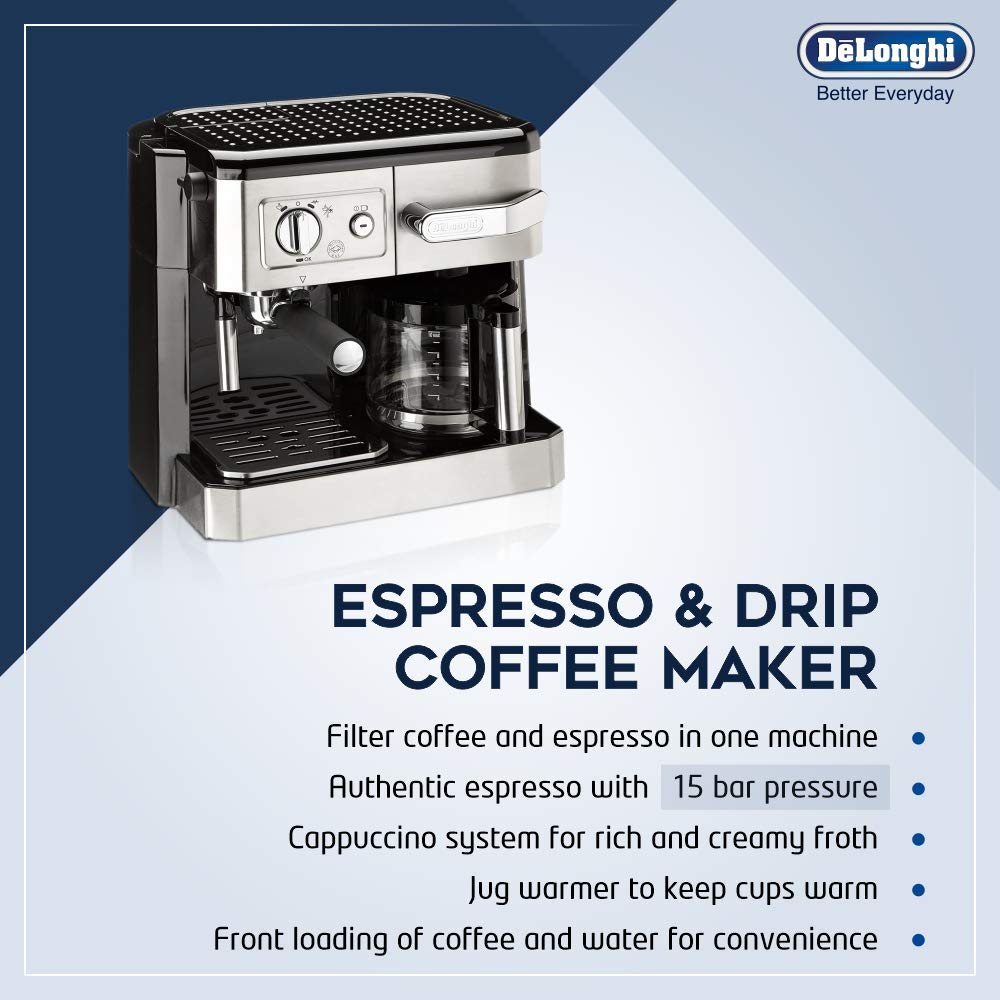 DELONGHI BCO420 1750-Watt Pump and Drip Coffee Maker