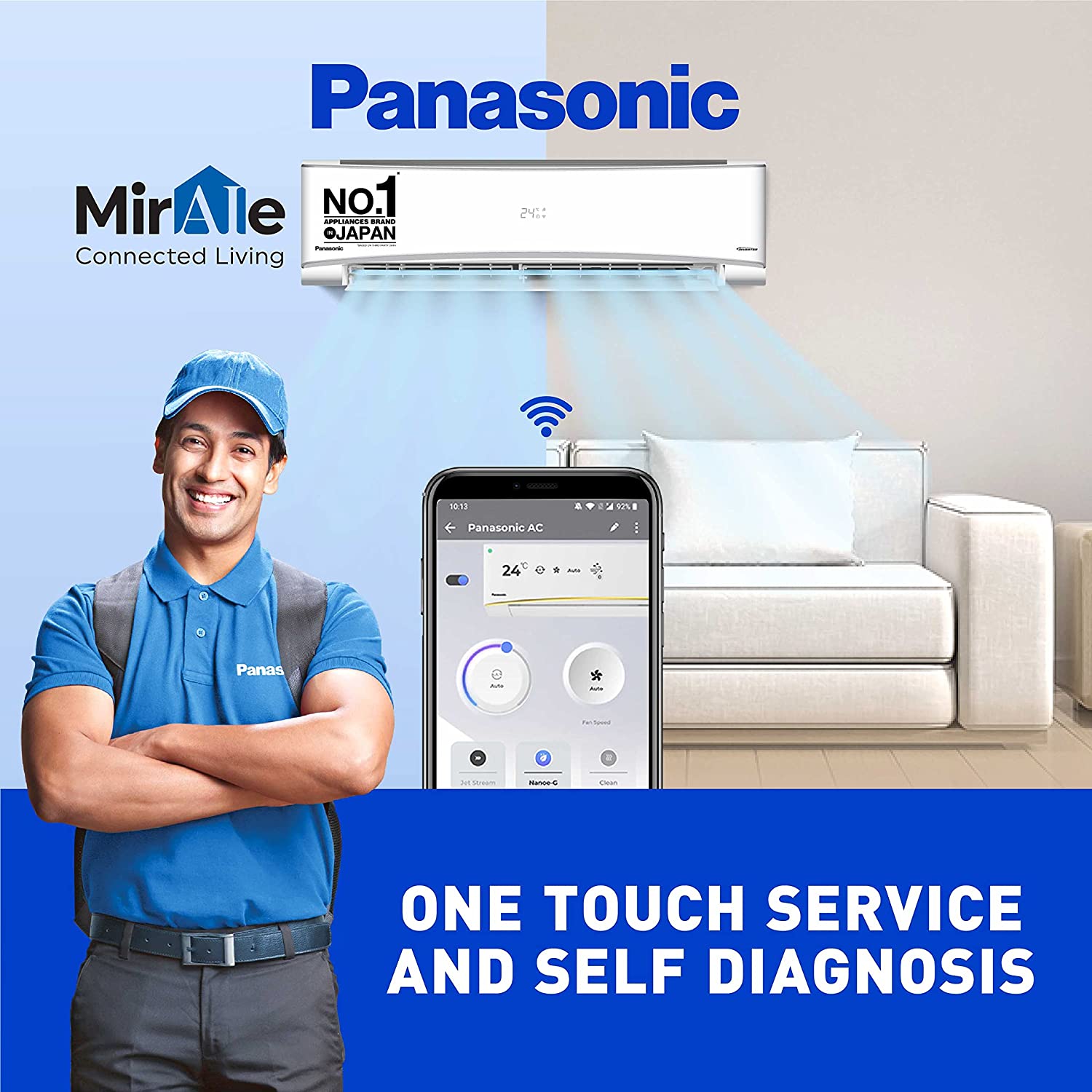 panasonic 1.5 ton hot and cold ac