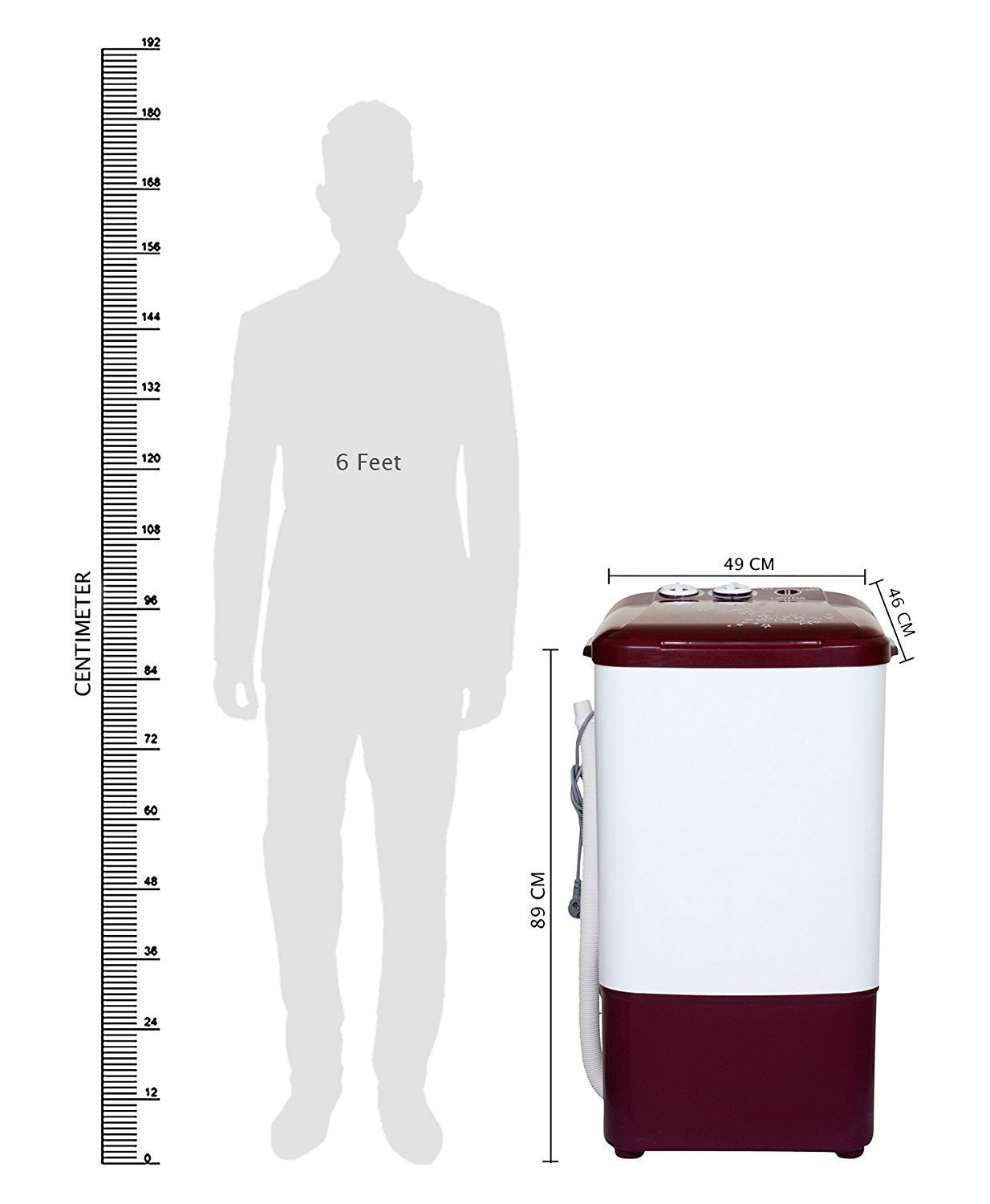 Onida 6.5 kg Top Load Washer WS65WLPT1LR Liliput Lava Red