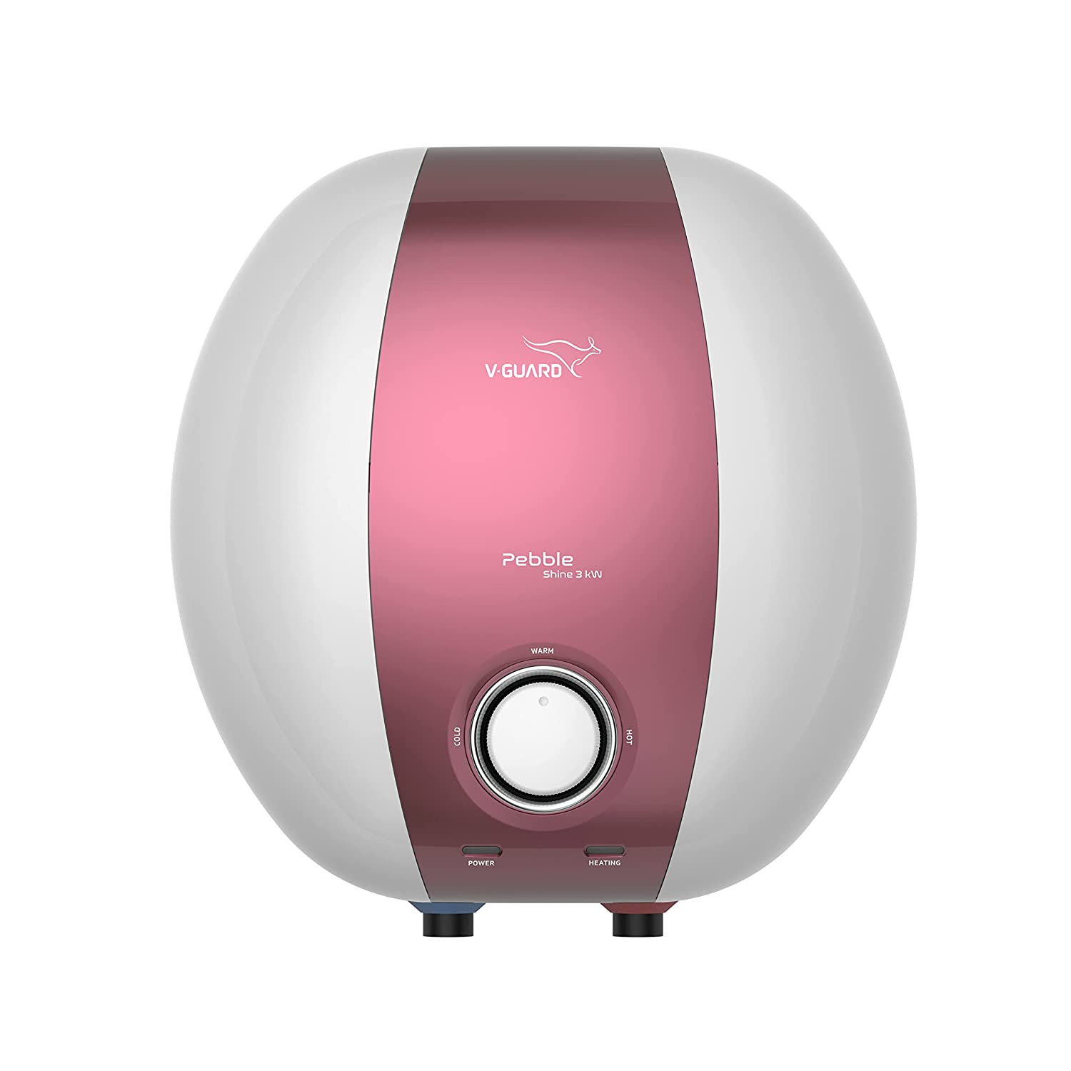 VGuard Pebble Shine 3kW 10 Litre Water Heater (Geyser) with 33 Faster Heating and Rustproof