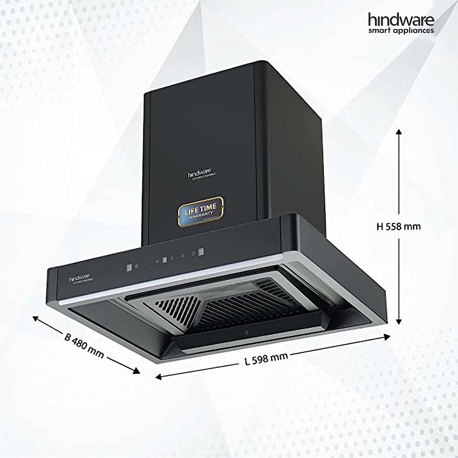 Hindware chimney shop optimus black