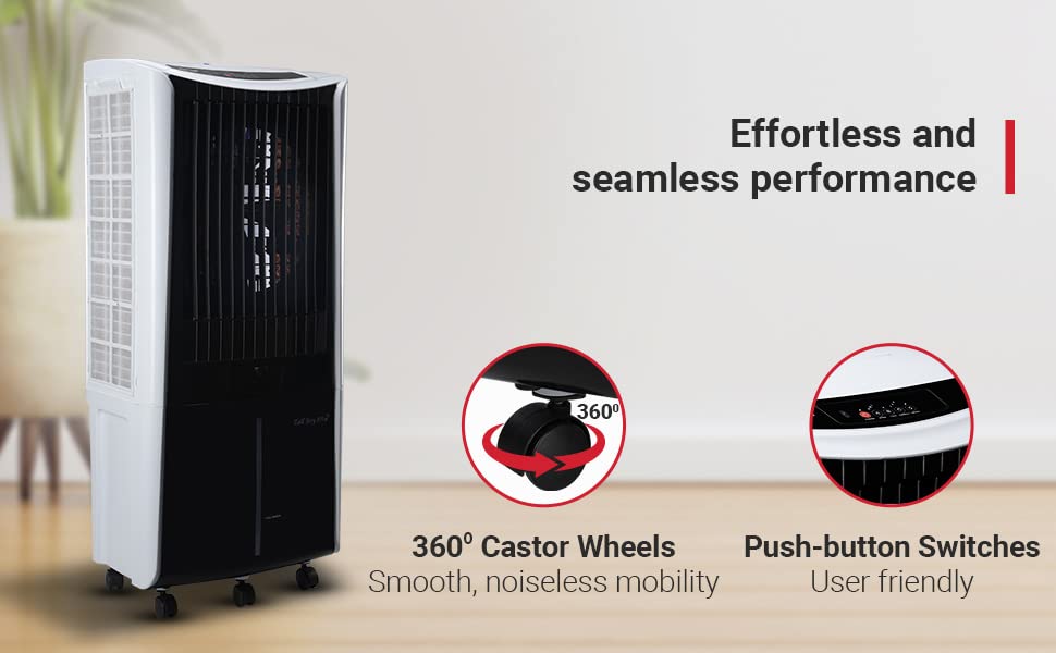 Kenstar Tall Boy 105 Liters White & Black