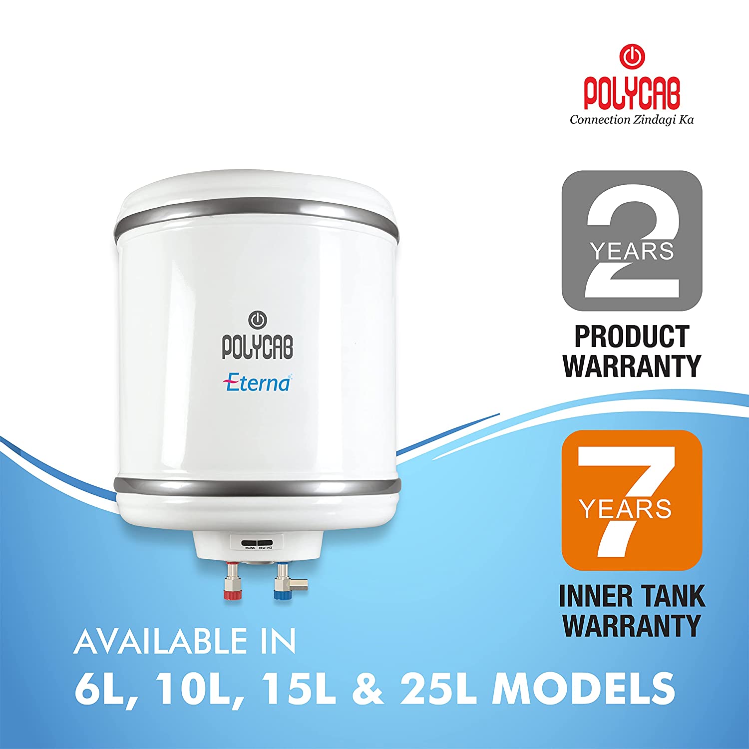 Storage Water Polycab Eterna Geyser 10 Ltr Price Polycab Eterna
