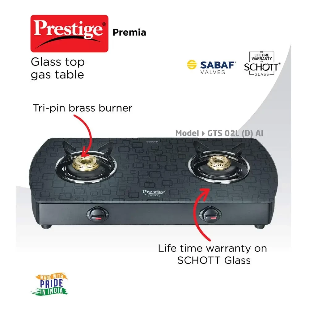 prestige premia schott 2 burner