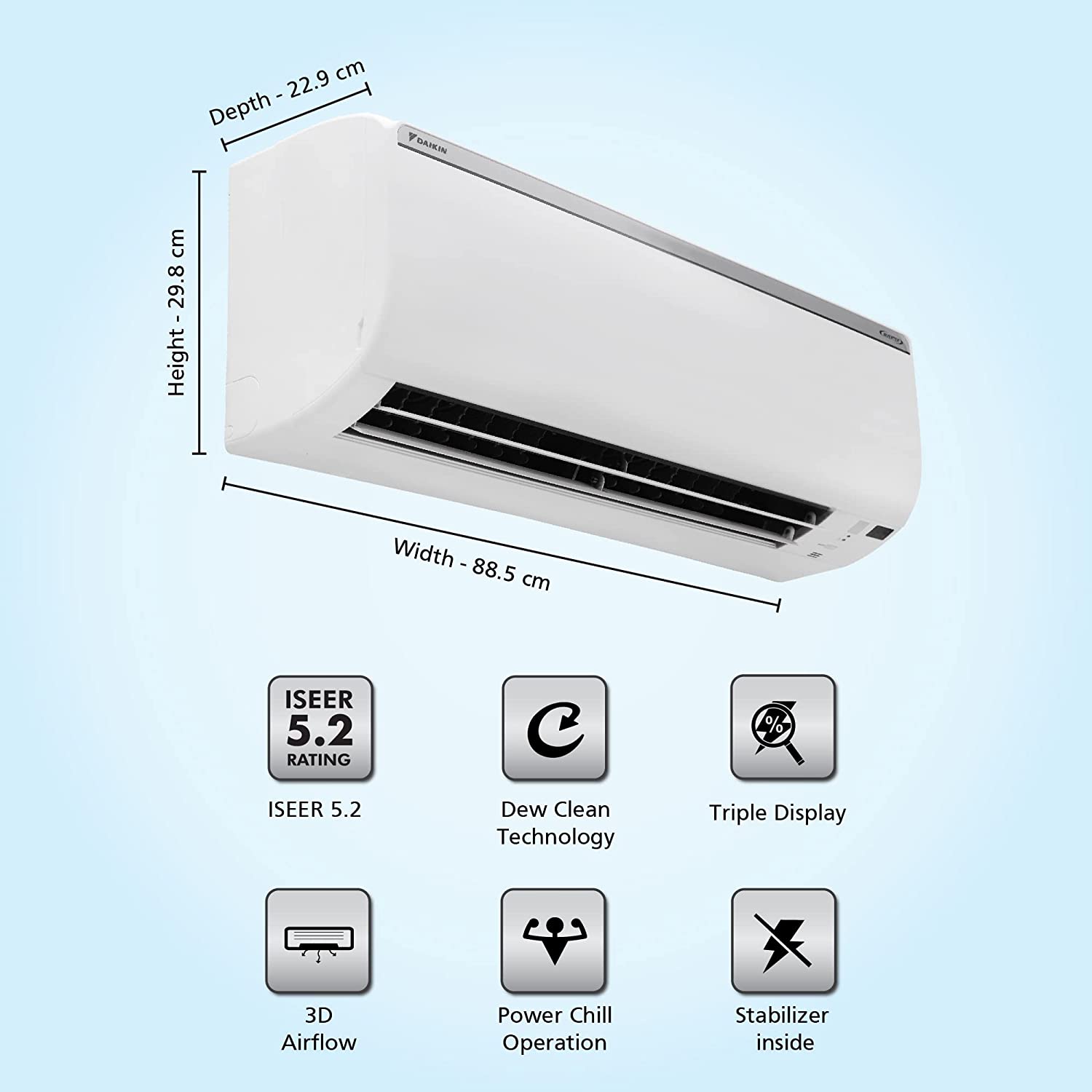 daikin 5 star inverter ac 2022