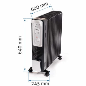 DELONGHI 12 Fin Oil Filled Radiator Room Heater White 3000 Watts