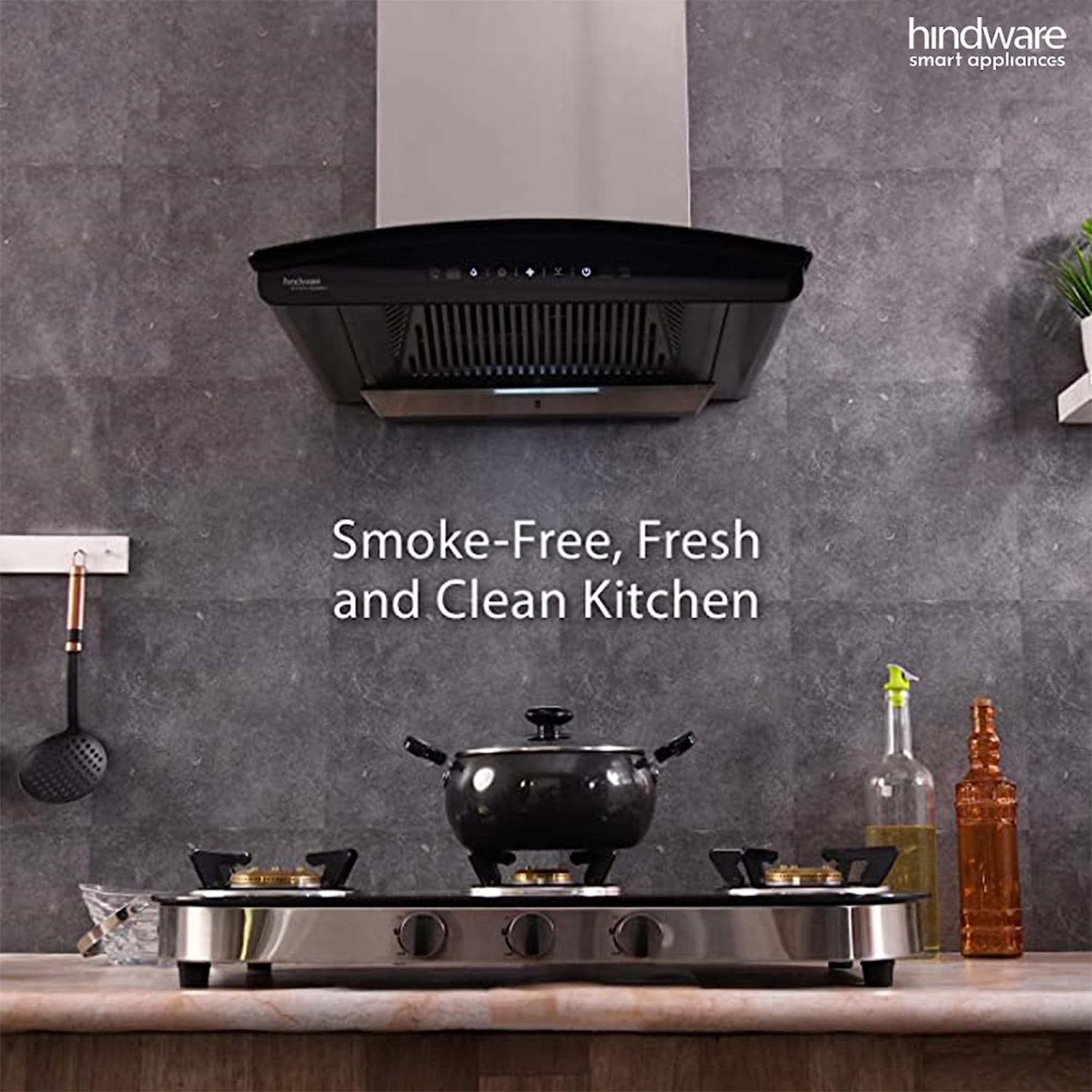 Hindware gas stove on sale and chimney