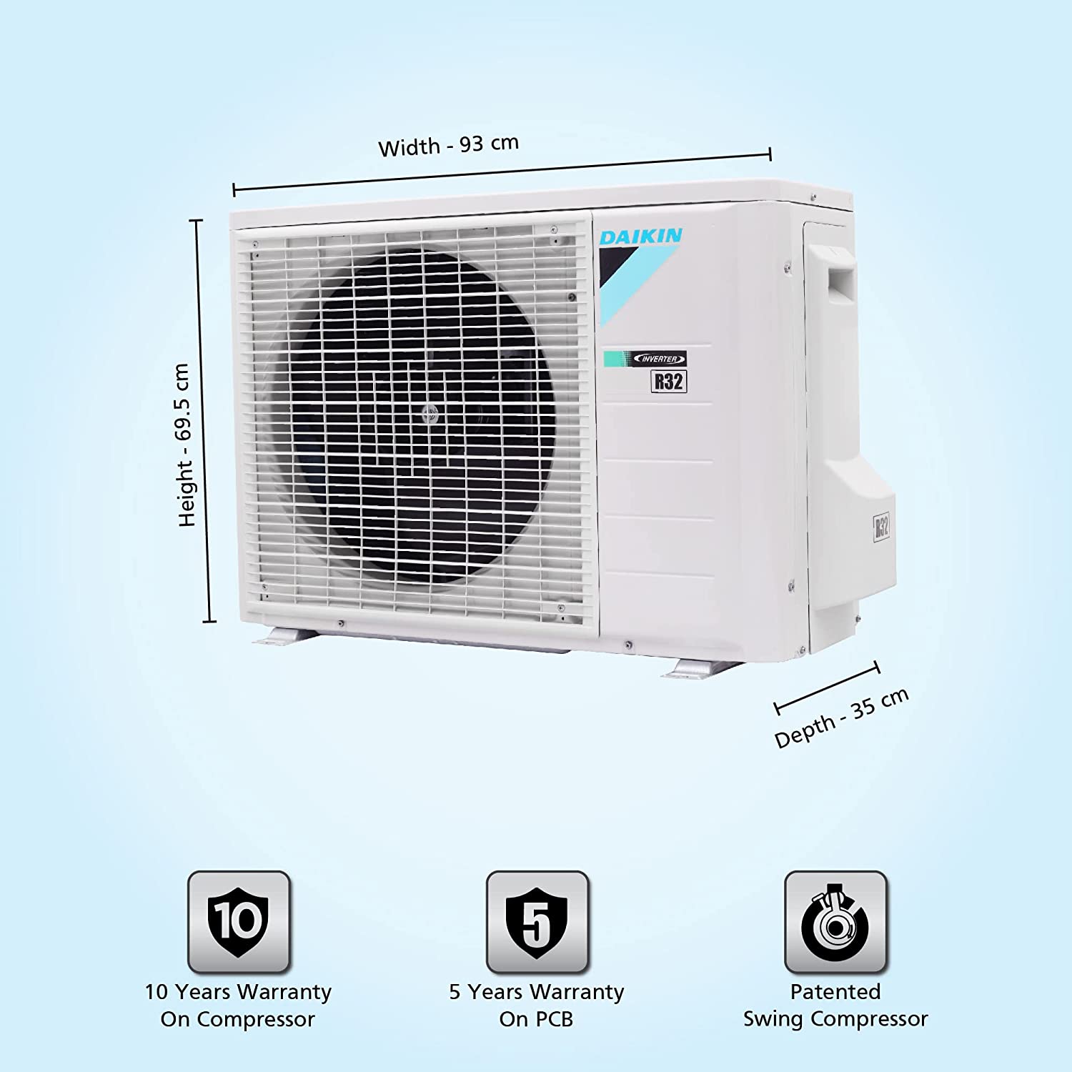 daikin 1 ton ac 5 star 2022 model