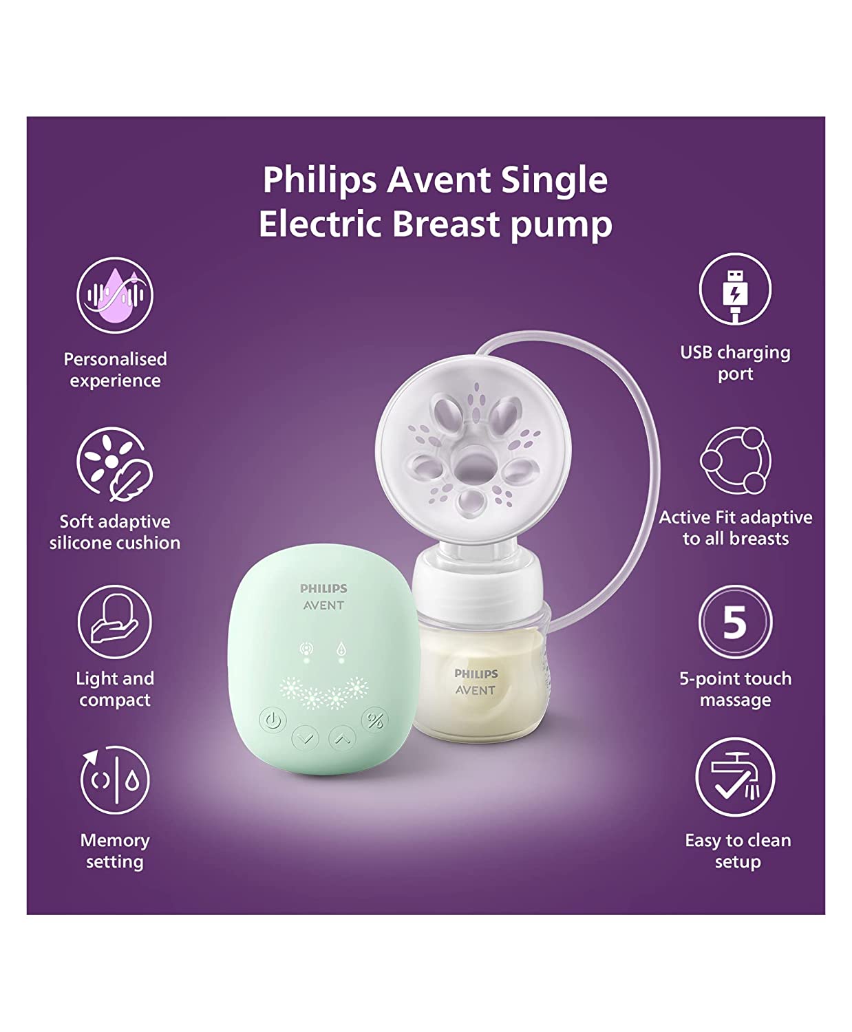 Philips Avent Breast Pumps Essential SCF323/11 Tire-lait