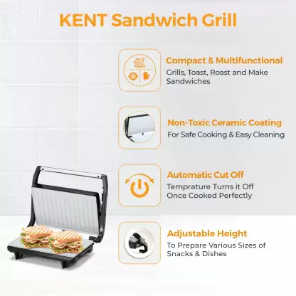 KENT Sandwich Toaster - Make Healthy Sandwich at Home in Minutes