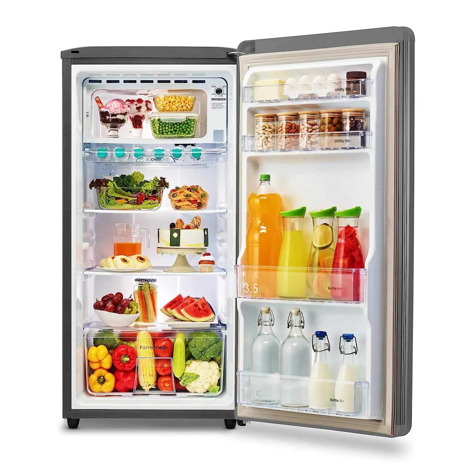 Tuffen glass deals refrigerator