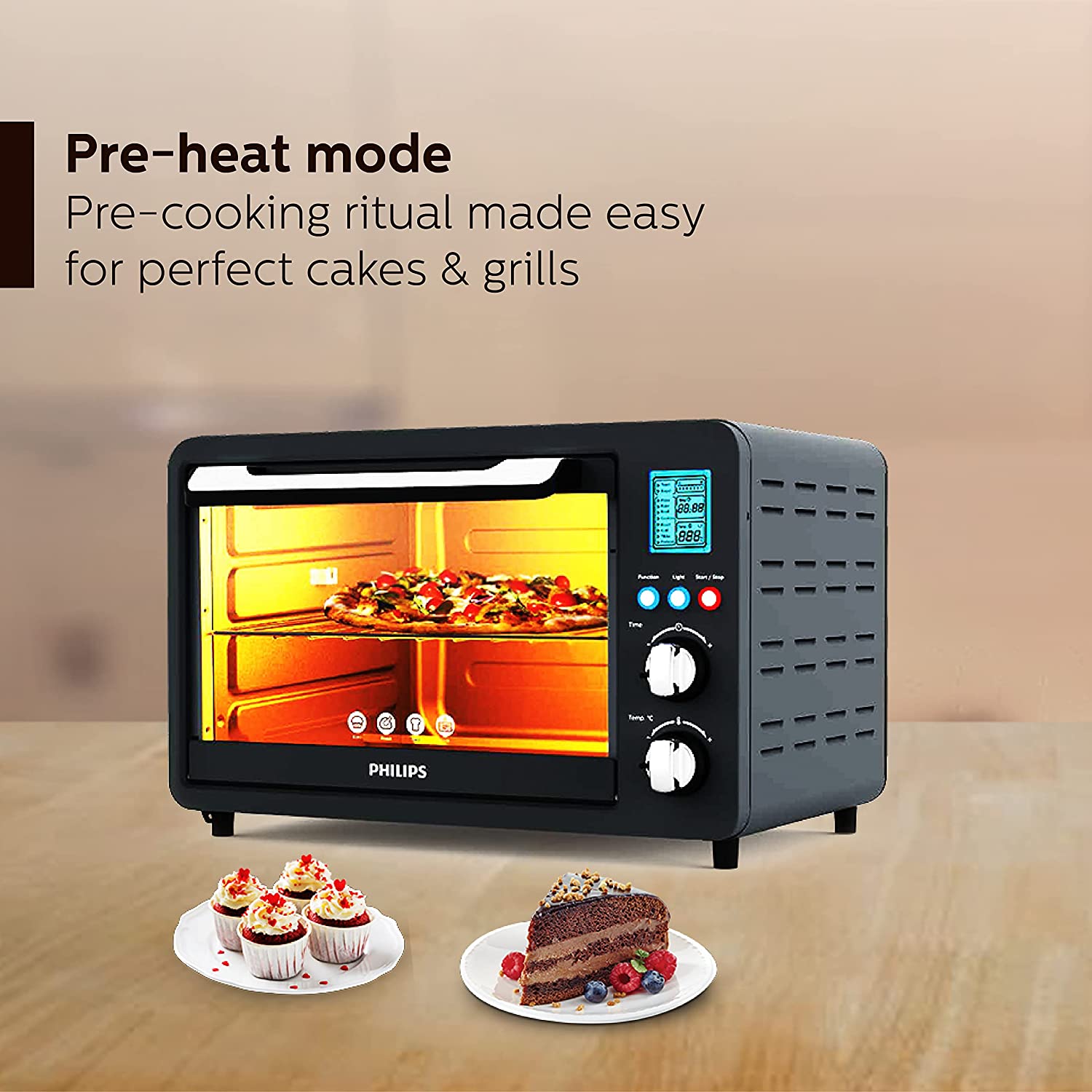Philips OTG Oven Toast Grill 25L with Opti Temp Technology - HD6975/00