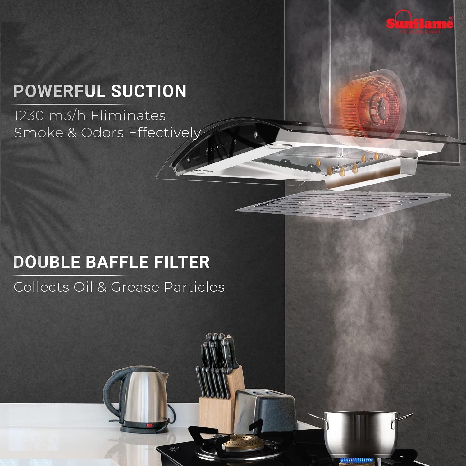 Shop Sunflame Innova 90 Auto Clean Chimney at Nearby Stores