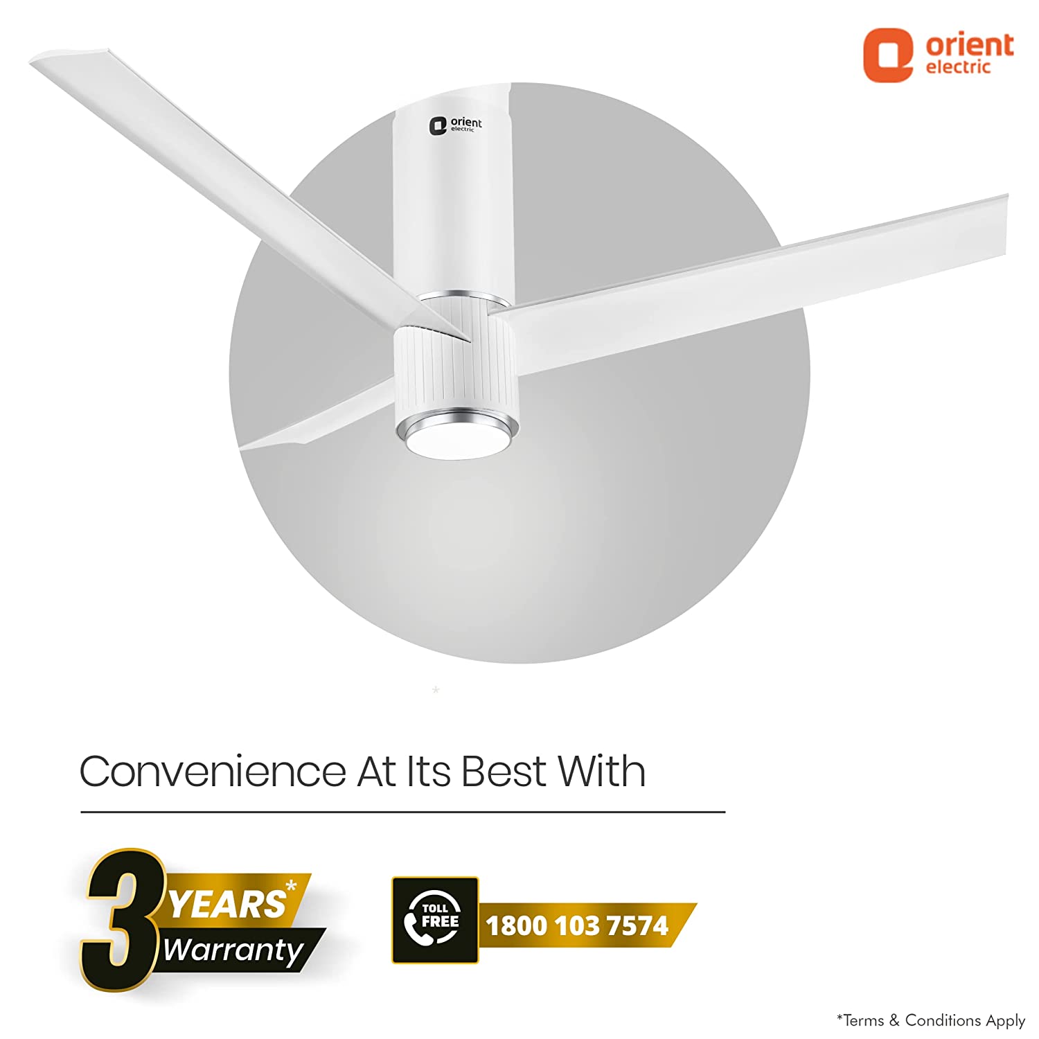 Buy Aeroslim with IoT, Remote & Underlight BLDC Smart Ceiling Fan Online in  India | Orient Electric