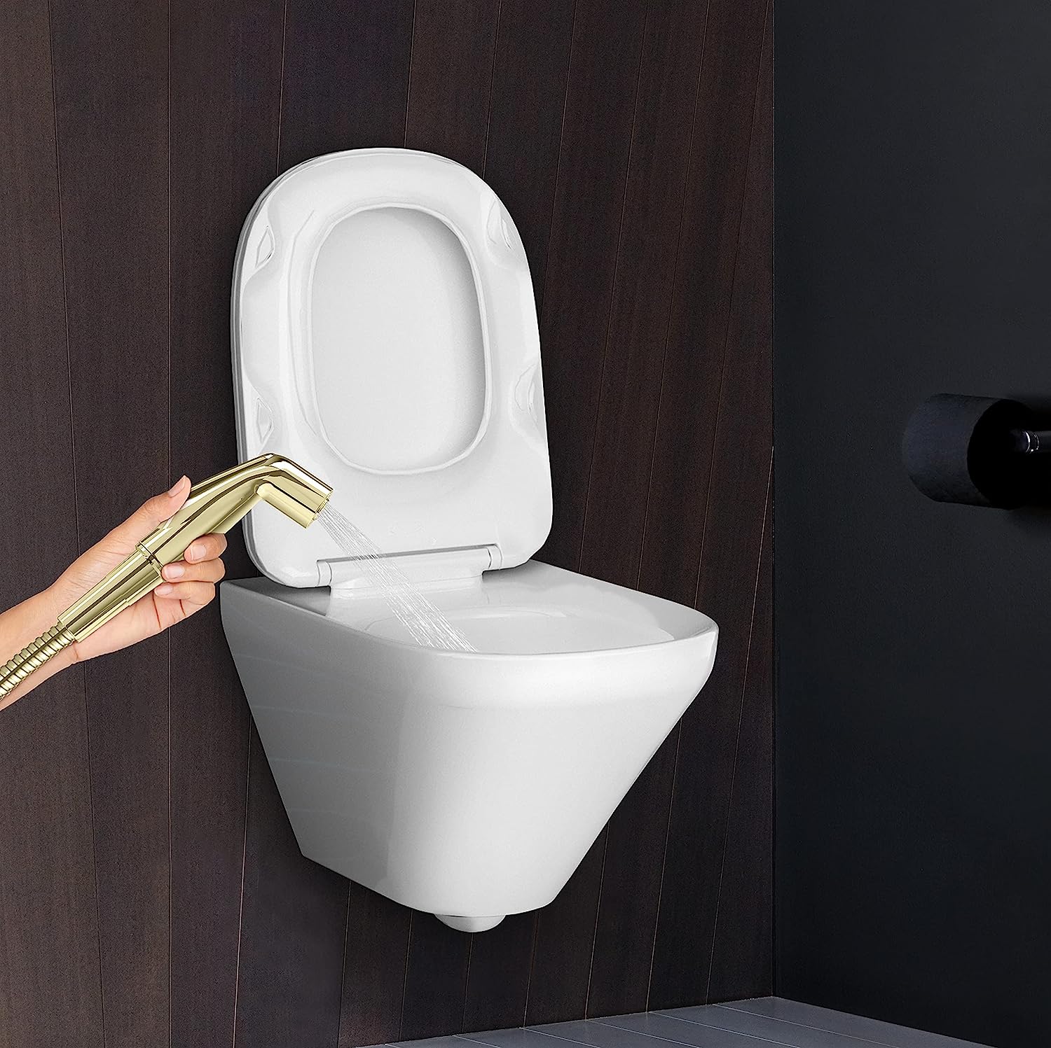 kohler K12927INAF Health faucet with metal hose in french gold