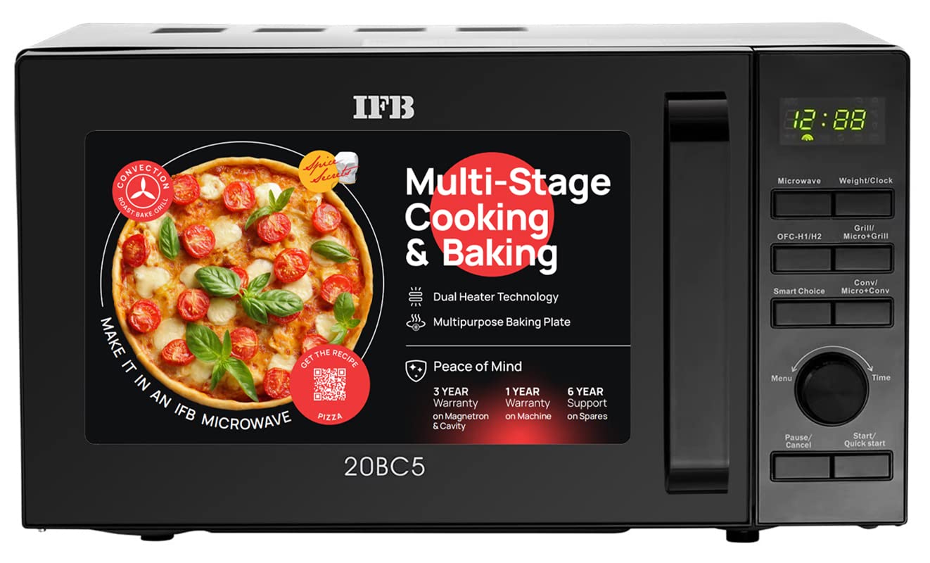 IFB 20 L Convection Microwave Oven (20BC5, Black, With Starter Kit)